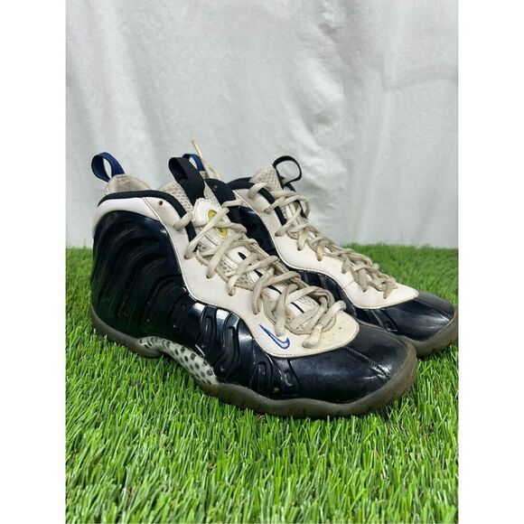 Nike Little Posite Foamposite GS Concord Black White 644791 002 Size 7y - Picture 1 of 8